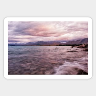 Tekapo in Pink and Blue Sticker